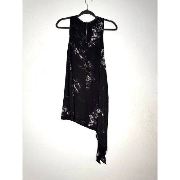 Gothic Asymmetrical Black & White Dress -Size 8 H&M - Picture 11 of 13